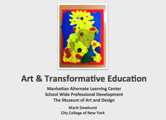 Art & Transformative Education @ Museum of Art & Design